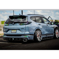 Diffuseur d'aileron arrière en fibre de carbone compatible avec CRV 2017-2022, fixation adhésive, pièce de rechange pour modification extérieure automobile