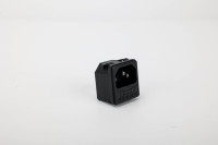 Prise d'alimentation mâle IEC 320 C14 Kuishen KC-14-F1P 3P PA/Laiton 10A 250V avec porte-fusible et 3 prises standard avec mise à la terre