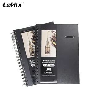 Cahier de qualité supérieure pour croquis, carnet de notes avec fil en spirale, 6x9 pouces, 2 paquets, qualité supérieure