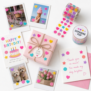 Ruban Washi Transparent PET Découpé sur Mesure avec Motifs Cœur, Étoile et Sourire pour Bullet Journal, Décoration Guka et Projets DIY - Product Image 4