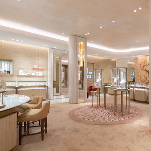 Vetrina Espositiva per Orologi Antichi Personalizzata ed Elegante con Banco Gioielli di Boutique, Armadietto per Orologi, Ristrutturazione Completa del Negozio, Design d'Interni - Product Image 6