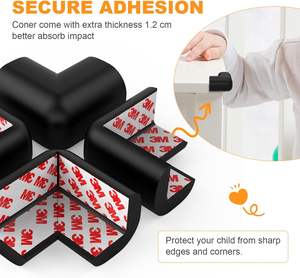 Protecteur de coin de Table pré-enregistré d'étanchéité à chaud pour bébé protège-pare-chocs d'angle de meubles en mousse de caoutchouc souple pour cheminée - Product Image 5