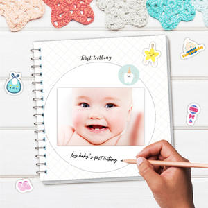 Libro de Recuerdo para Bebé, Álbum de Fotos de 50 Páginas, Álbum de Recortes, Regalo para Baby Shower, Diario Personalizado, Primer Año - Product Image 6