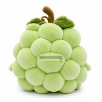 XDT AI Soft Grape Plush Toy Custom Design PP Cotton Stuffed Fruit 11-30cm OEM ODM Cute Unisex Gift