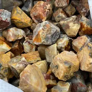 Wholesale Bulk Natural Quartz Raw Crazy Lace Agate Rough Crystals And Stones Healing For Decoration