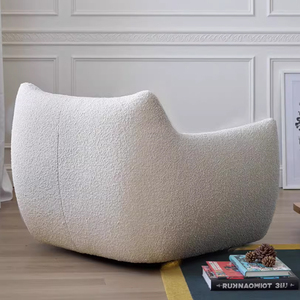 Sillón Puff Gigante <span class=keywords><strong>de</strong></span> Peluche para Adultos con Reposabrazos - Puff Beige Extra Grande y Cómodo para Descansar en el <span class=keywords><strong>Suelo</strong></span> - Product Image 3