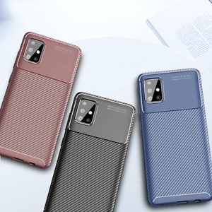 Los últimos modelos de negocios de carbono negro TPU completa del teléfono móvil de la cubierta para <span class=keywords><strong>Samsung</strong></span> A51 A71 A81 A91 - Product Image 6