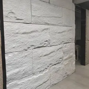 Pu taş yapay kaya 2024 yeni malzeme hafif çevre Pu Faux duvar panelleri taş işlenmiş taş