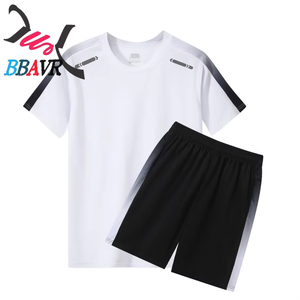 เสื้อยืดแขนสั้นผ้าไอซ์ซิลค์ระบายอากาศดี รับผลิตตามสั่งขายส่ง สำหรับวิ่ง ปักลายฤดูร้อน ฟุตบอล กิจกรรมยามว่าง และฟิตเนส - Product Image 1