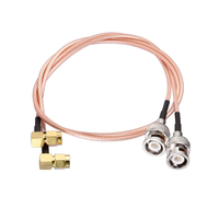 Cable de Extensión Adaptador RF Kontec CC RG174 Coaxial de Baja Pérdida 1 Conductor 50 Impedancia Conectores SMA BNC TNC N DC~6.0GHz