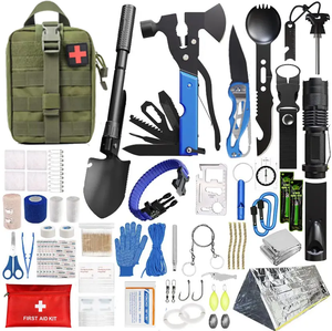 Venta al por mayor personalizado OEM y ODM resistente al agua Molle tamaño táctico bolsa médica Primeros Auxilios <span class=keywords><strong>supervivencia</strong></span> Kit de <span class=keywords><strong>supervivencia</strong></span> Machete Kit - Product Image 4