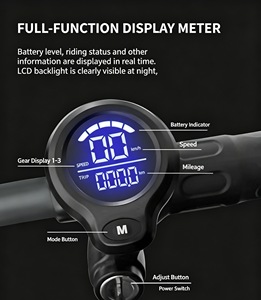 Vélo de montagne électrique tout-suspendu best-seller pour hommes et femmes, roues à 3 rayons, batterie intégrée, cadre en aluminium, E-MTB - Product Image 6