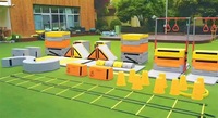 Ensemble de blocs de jeu souples personnalisés pour enfants, entraînement sensoriel au parkour, équipement de parcours d'obstacles pour l'exercice physique en maternelle