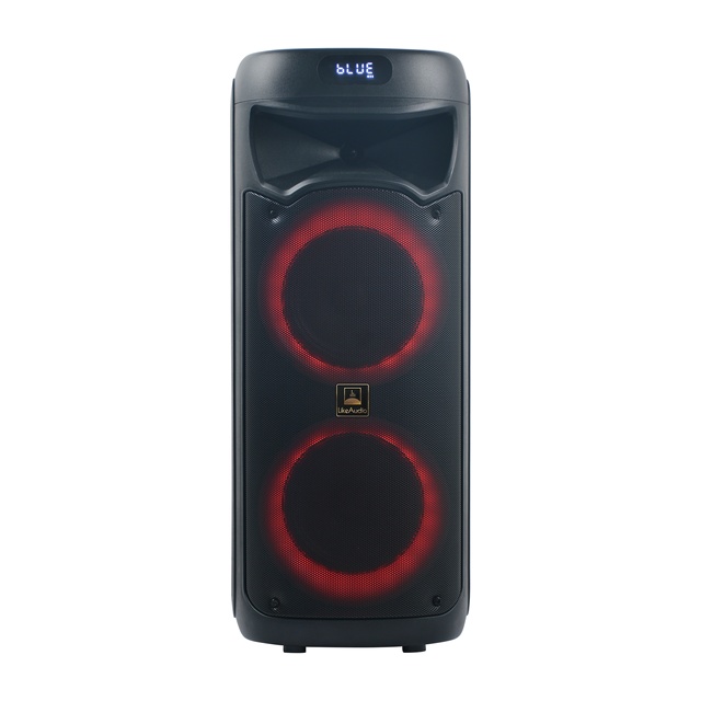 32W Dual 6.5" Bluetooth Speaker with Woofer, Karaoke & Outdoor Party Sound System