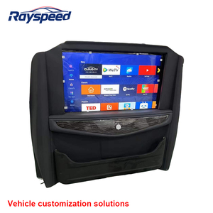 ฉากกั้นภายในรถยนต์แบบสมาร์ททีวี หุ้มด้วยหนัง PU คุณภาพสูง สำหรับ <span class=keywords><strong>Alphard</strong></span>/Vito W447/V250/V260-RS ยี่ห้อ Brand ปรับแต่งขนาดและสีได้ - Product Image 1