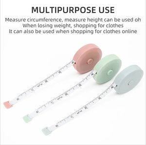 Mcaron रंग पोर्टेबल नाजुक मापने वाले दर्जी उपकरणों को सिलाई diy नरम सुई के उपकरण के लिए टेप माप शासकों को मापने के लिए - Product Image 5