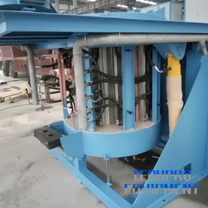 เตาหลอมเหนี่ยวนำประหยัดพลังงาน1T 2T 5T สำหรับสายการผลิตโลหะผสมอุตสาหกรรม - Product Image 2