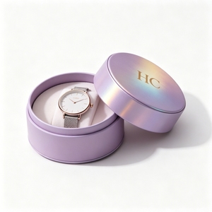 Elegant Christmas Gift Watch Box Lid and Base Rigid <b>Paper</b> Box with Custom Logo Luxury Watch Packaging for Anniversary - Product Image 5