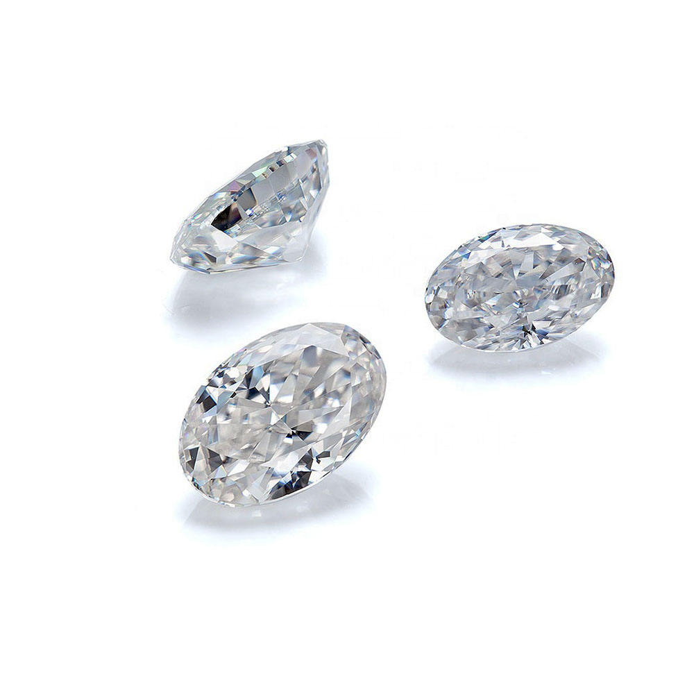 Oval Shape White Synthetic Moissanite Diamond Per Carat Price