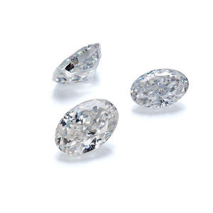 楕円形白合成モアッサナイトダイヤモンドカラットあたり価格 - Product Image 1