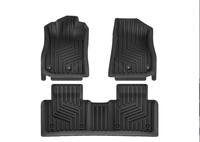 Tapis de sol de voiture en PVC de luxe toutes saisons, entièrement enveloppants, tapis intérieur pour conducteur, tapis universels pour voitures de style business de luxe