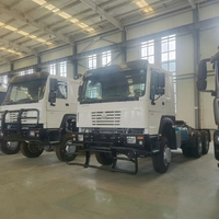 Tête de tracteur HOWO 371HP 6x4 Euro II Euro III personnalisable à double entraînement, force motrice principale pour semi-remorque minier