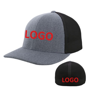 Men Women Cotton Blank Elastic Embroidery Close Back Wholesale Curved Brim Sport Custom Logo Fitting Fitted <b>Hat</b> <b>Cap</b> - Product Image 1