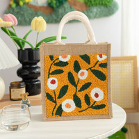 Kit de broderie au poinçon DIY très prisé pour débutants - Ensemble de broderie pour sac fourre-tout en plastique de style moderne et kit d'art interactif