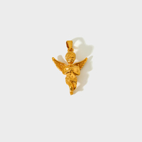 Charme En Acier Inoxydable Bijoux Accessoires Ange Pigeon Étoile Fer À Cheval Perle Croix DYO Pendentif