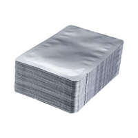 Sachet en aluminium argenté à 121 degrés, expédition rapide, sachet en mylar rétractable, avec impression en gravure sur surface en plastique CPP
