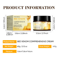 Crème hydratante pour le visage au venin d'abeille et à la vitamine C, soin de la peau, blanchiment, beauté, marque privée