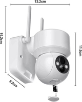 3MP Spotlight Wifi Cctv Camera Solar Panel Security Battery Camera Wifi Outdoor with AI Detection
