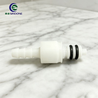 Mini connecteur rapide POM résistant à la corrosion pour raccord de tuyau de nébuliseur médical, haute résistance à la déformation, utilisation facile