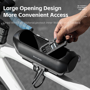 Tây đi xe đạp an toàn chống trộm mật khẩu Khóa xe đạp hộp công cụ di động không thấm nước cyclingtool hộp lưu trữ phụ kiện xe đạp - Product Image 4