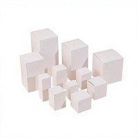 Boîte en carton blanc rectangulaire pliable, boîtes vides, petite quantité pour l'emballage de cosmétiques, masques faciaux, parfums