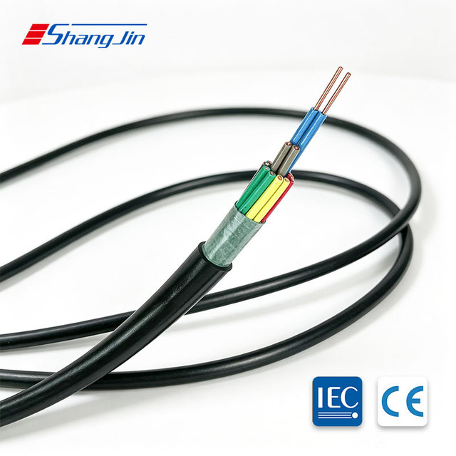 ShangJin KVV-450/750V Wholesale Super Flexible 7*1 PVC Insulated Sheathed Four Cores Copper Wire Cable Industrial Control
