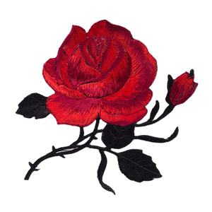 Ferro em Costurar em Roupas Rose Flower <span class=keywords><strong>Patch</strong></span> Bordado Floral Applique Patches Decorativos - Product Image 1