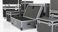 Boîte de transport professionnelle personnalisée en aluminium pour instruments de vol, légère, antichoc, avec mousse, en plastique et bois.
