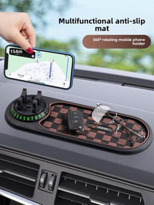 Supporto per Telefono da Auto con Targa Temporanea, Tappetino Antiscivolo Multifunzione per Cruscotto e Navigazione, Prodotto in Cina - Product Image 1