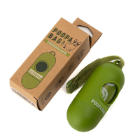 Distributeur de sacs à déjections canines portable OEM/ODM avec clip, rouleau de recharge et boîte de vente au détail personnalisée, fabriqué en Chine et au Vietnam