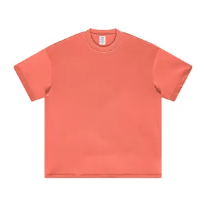 2023 여름 남여 공용 헤비급 반팔 티셔츠 하이 스트리트 스타일 일반 면 대형 빈 디자인 남성용
