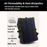 Grande capacité en plein air décontracté voyage léger hommes étanche épaule 15.6 pouces extensible Roll Top College sac à dos pour ordinateur portable