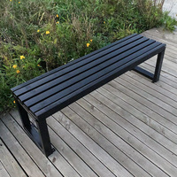 Ensemble table et chaises de salle à manger d'extérieur en bois HWY-10 pour villa, cour, parc, usage de loisirs