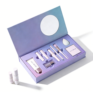 กล่องบรรจุภัณฑ์ผลิตภัณฑ์บำรุงผิวระดับพรีเมียม กล่องของขวัญกระดาษแข็งพับได้แบบแม่เหล็ก สำหรับเซรั่ม ครีม โลชั่น เอสเซนส์ ชุดผลิตภัณฑ์ความงาม - Product Image 3