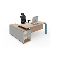 Scrivania Direzionale Moderna e Semplice in Alluminio e MDF, Arredamento per Ufficio Commerciale, Combinazione Libera, Vendita all'Ingrosso