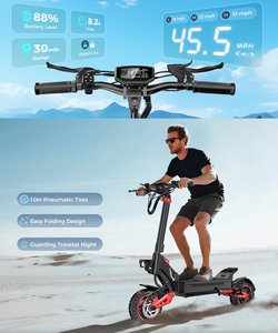Trottinette pliable de haute qualité à double suspension 1600W, livraison rapide et gratuite depuis les entrepôts UE, États-Unis, Royaume-Uni, J15MAX Kukirin J15 - Product Image 2