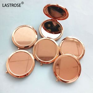 Stainless Steel Mirrors Wholesale Makeup Mirror Girls Usually Used Pocket Mirror OEM logo - Product Image 4
