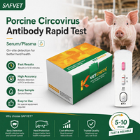 Kit de test rapide de diagnostic vétérinaire porcin haute précision pour la trichinellose porcine (Trichinella spiralis) pour clinique vétérinaire
