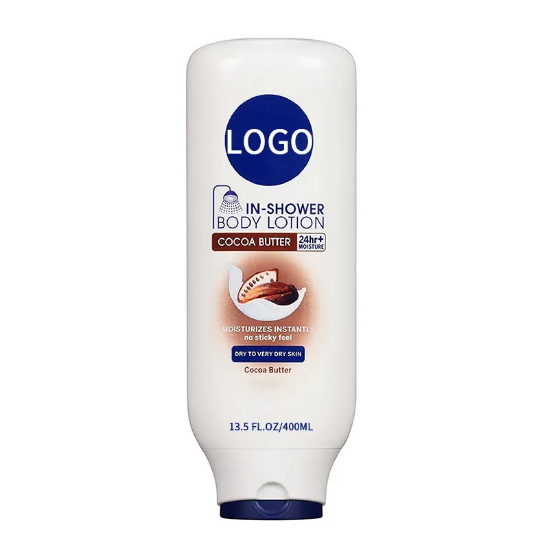 Étiquette personnalisée, Lotion pour le corps entièrement naturelle, Non grasse, hydratante, beurre de cacao, vitamine C, nouvelle Lotion corporelle éclaircissante rapide