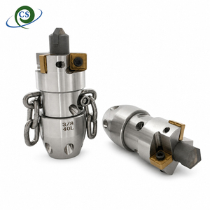 Buse de canalisation rotative CS scellée avec pointe en carbure cémenté, 0,5 kg, 3/8 40 L pour le nettoyage des drains - Product Image 1